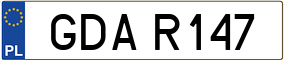 Trailer License Plate